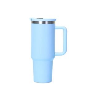 40oz Stainless Steel Tumbler with Straw and Handle - 25315