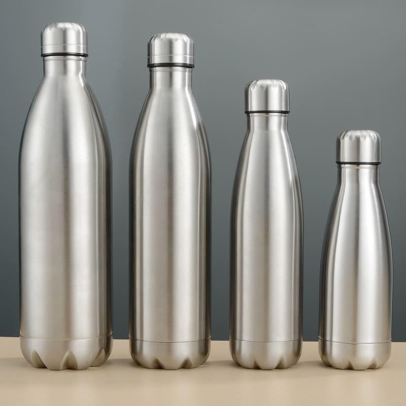 Cola Shape Water Bottle - Double Wall 18/8 Stainless Steel Vacuum ...