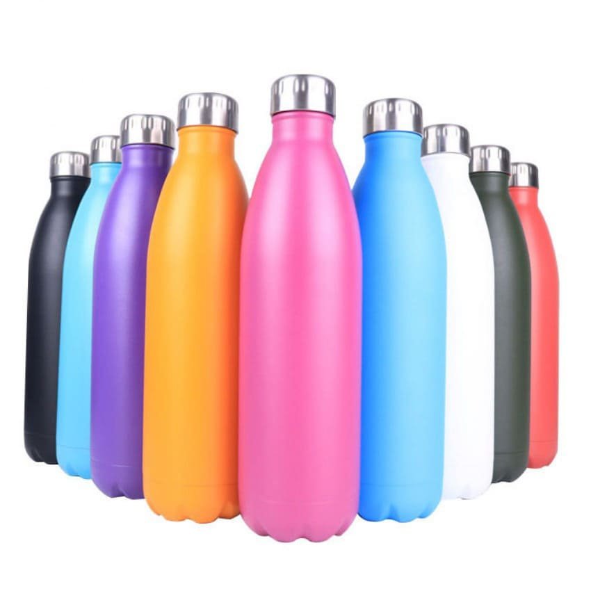 Cola Shape Water Bottle - Double Wall 18/8 Stainless Steel Vacuum ...