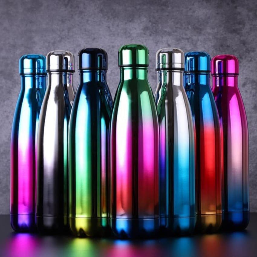Cola Shape Water Bottle - Double Wall 18/8 Stainless Steel Vacuum ...