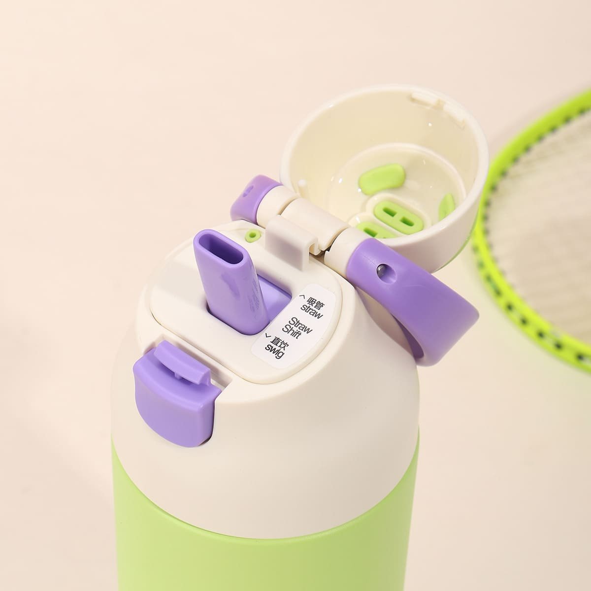 Wholesale Color Block Insulated Water Bottle | One-Click Pop-Up Lid ...