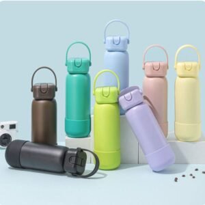 square lid water bottle stainless steel