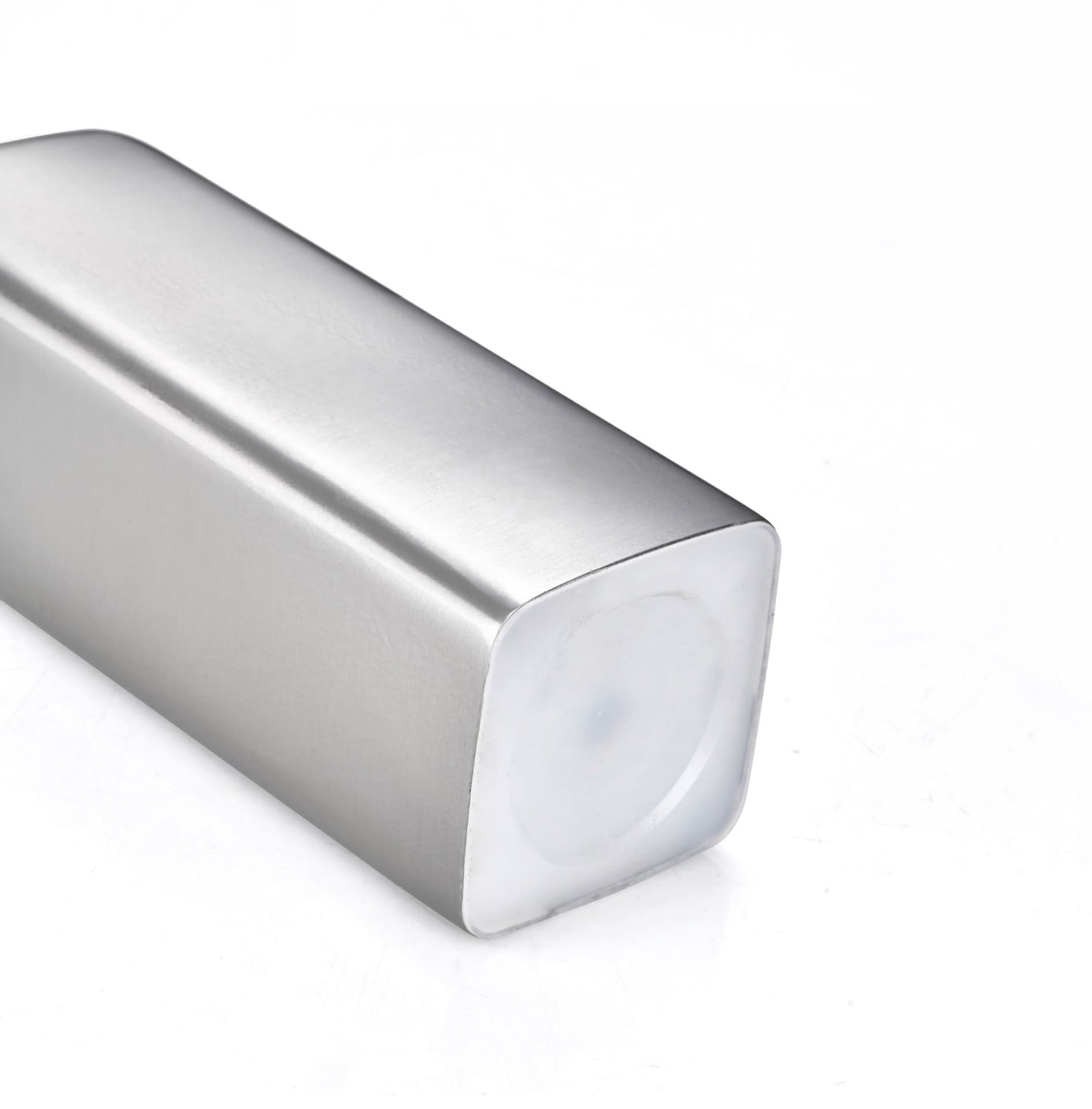 Exclusive mold wholesale 500ml stainless steel square water bottle with sleek brushed silver finish and leakproof metal cap, by Zhangjiakou Yingfan Trading Co., Ltd.
