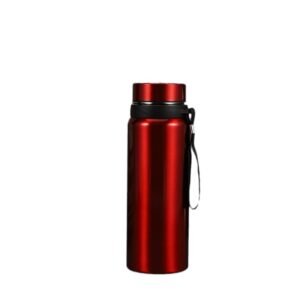 Wholesale 1000ml large capacity tactical outdoor vacuum flask set, showcasing thin mint dusty tangerine soft coral sand blue and matte black Matte Powder Coated water flasks in 12oz 14oz 16oz 24oz capacities isolated on a marble stand.